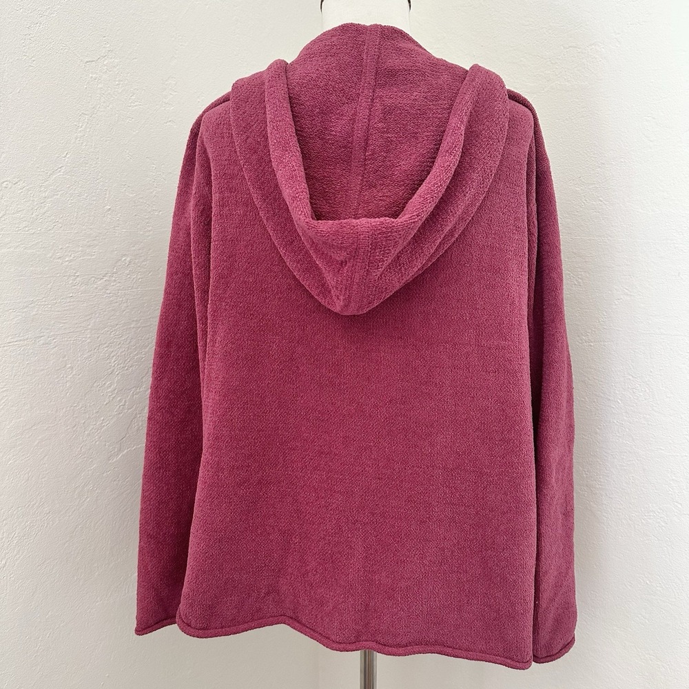 Life is Good Sweater Womens XL Pink Chenelle Hooded Full Zip Soft Cozy - Picture 4 of 9